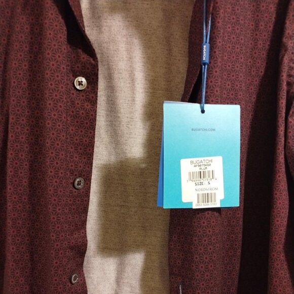 Bugatchi Shirt - Plum Size: S - Picture 5 of 10